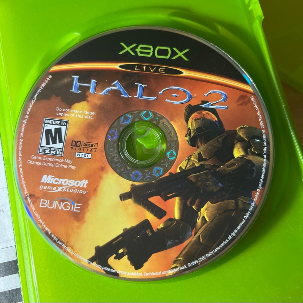 Halo 2 Xbox Game Disc